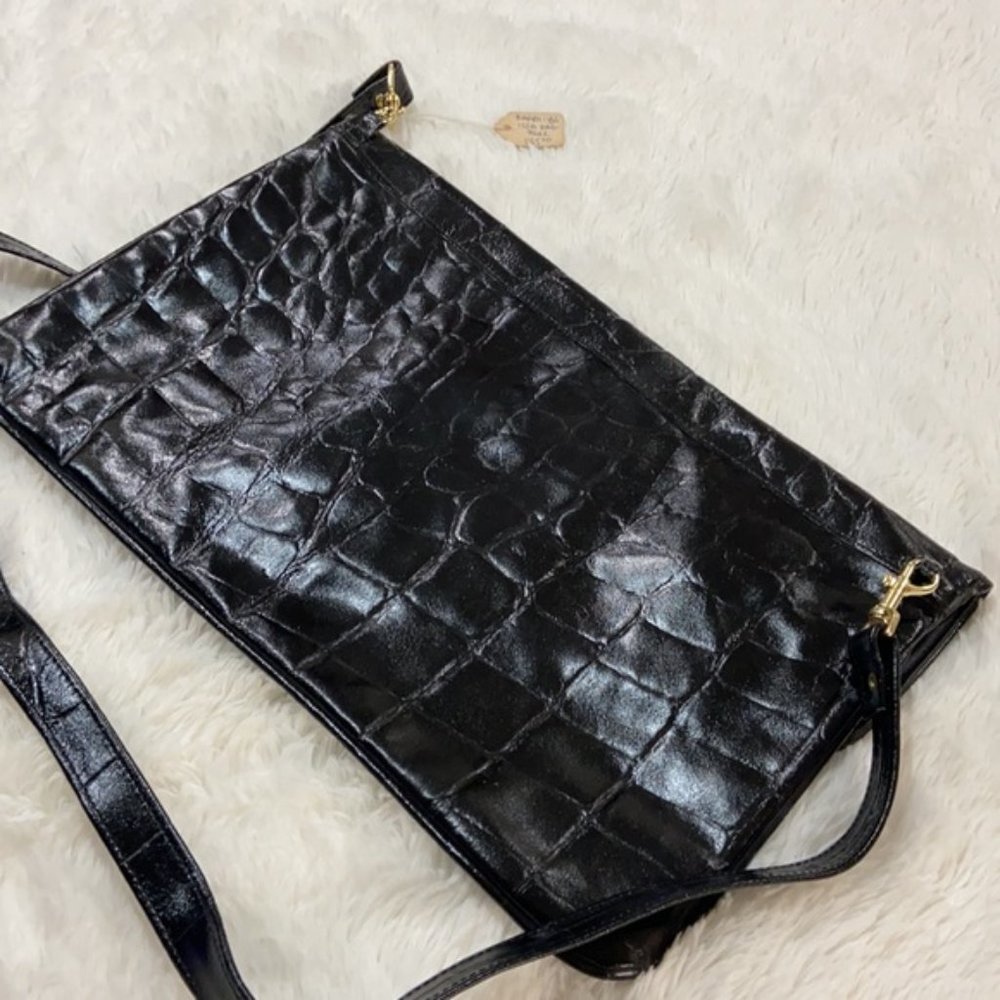 Vintage Designs by Barbi Vintage Black Crossbody Handbag Purse Women's Bag